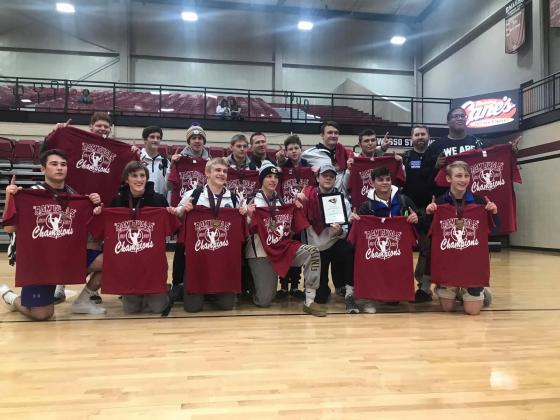 Fresh of a win at the Ram Duals in Owasso, Oklahoma, last weekend 5A's top-ranked Goddard Lions will try to defend their Rocky Welton Invitational title this weekend. (Photo by Jammie Atkins)