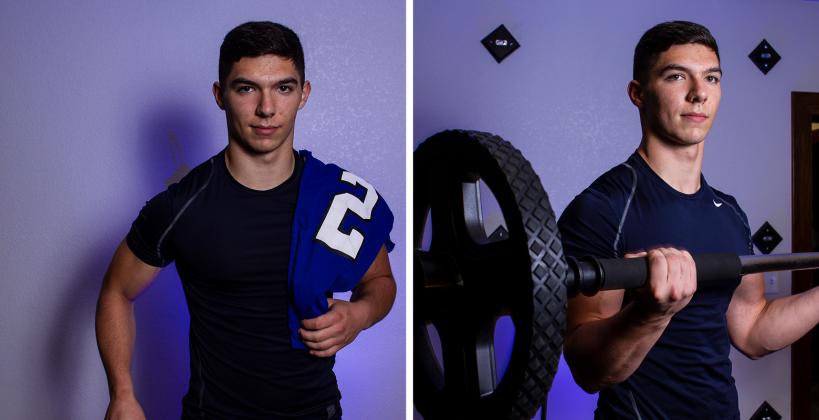Holton defensive end Richard Aguirre, part of our "Weighting Game" feature, will play at McPherson College. (Photos by Joey Bahr) Holton defensive end Richard Aguirre, part of our "Weighting Game" feature, will play at McPherson College. (Photos by Joey Bahr)