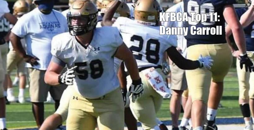 KFBCA Top 11: St. Thomas Aquinas lineman Danny Carroll, #58 (Photo: Aquinas Football)