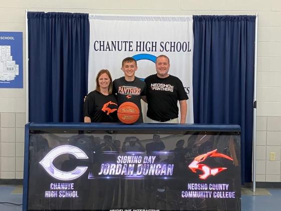 Jordan Duncan, Chanute, Basketball, Neosho County Community College (Photo: Chanute High Facebook) Jordan Duncan, Chanute, Basketball, Neosho County Community College (Photo: Chanute High Facebook)