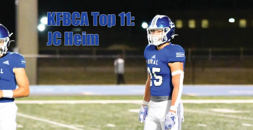 KFBCA Top 11: JC Heim, Washburn Rural (Photo: Doug Walker)