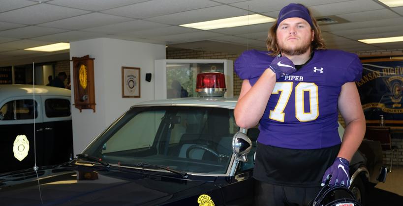 (Photo, by Joey Bahr, from the Kansas Pregame cover shoot at the Kansas Highway Patrol Training Academy in Salina in May, 2022)