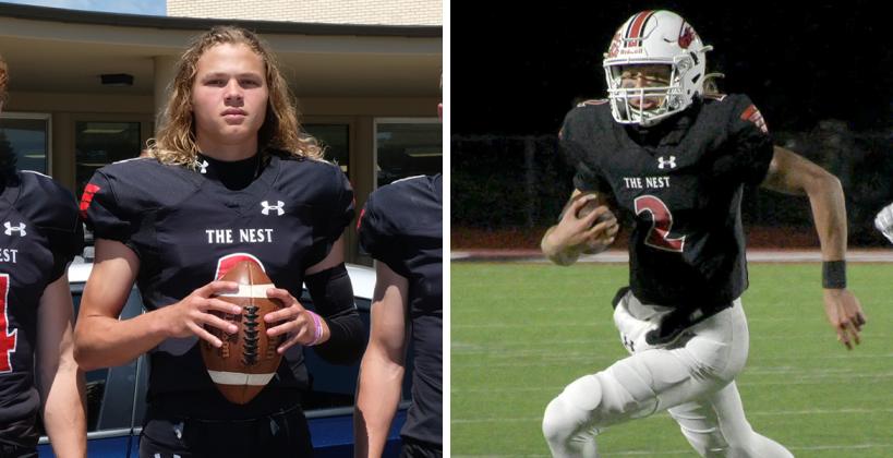 (Left photo by Joey Bahr for Kansas Pregame; Right photo by Carter Smith/OneMaize Media)