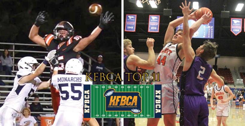 KFBCA Top 11, Eli Johnson, Beloit (Left photo by Jaci Carter; Right photo by Cyndy Fulhage)