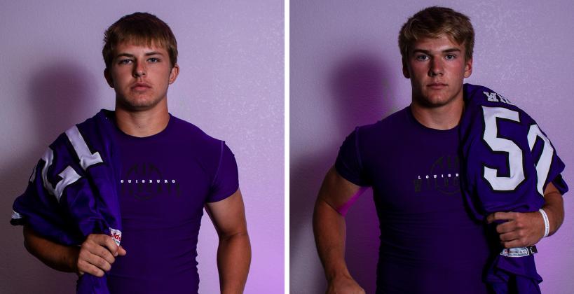 Louisburg's Austin Moore (left) and Kiefer Tucker were part of last year's "Weighting Game" feature focused on top football players who are also standouts in the weight room. Moore has accepted a Preferred Walk-On offer to K-State while Tucker has accepted a Preferred Walk-On offer to Emporia State. (Photos by Joey Bahr) Louisburg's Austin Moore (left) and Kiefer Tucker were part of last year's "Weighting Game" feature focused on top football players who are also standouts in the weight room. Moore has accepted a Preferred Walk-On offer to K-State while Tucker has accepted a Preferred Walk-On offer to Emporia State. (Photos by Joey Bahr)