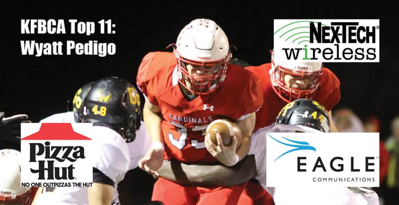 KFBCA Top 11: Wyatt Pedigo, brought to you by Eagle Communications, Nex-Tech Wireless and Pizza Hut. (Photo by Joey Bahr)