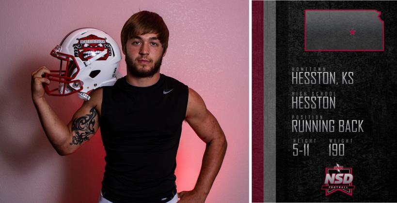 Hesston's Parker Roth, part of the 2018 "Weighting Game" feature, signed with Southern Nazarene in Oklahoma. (Photo by Joey Bahr, edit from Southern Nazarene) Hesston's Parker Roth, part of the 2018 "Weighting Game" feature, signed with Southern Nazarene in Oklahoma. (Photo by Joey Bahr, edit from Southern Nazarene)