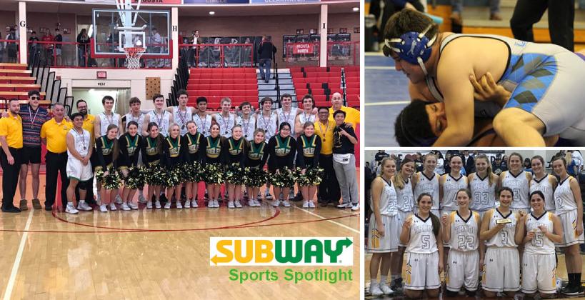Bishop Carroll boys, Sylvan-Lucas/Lincoln junior Tra Barrientes and Trego Golden Eagles girls. (Photos: BCCHS Athletics, Becky Rathbun/Lincoln Sentinel-Republican, Mandie Kinderknecht)