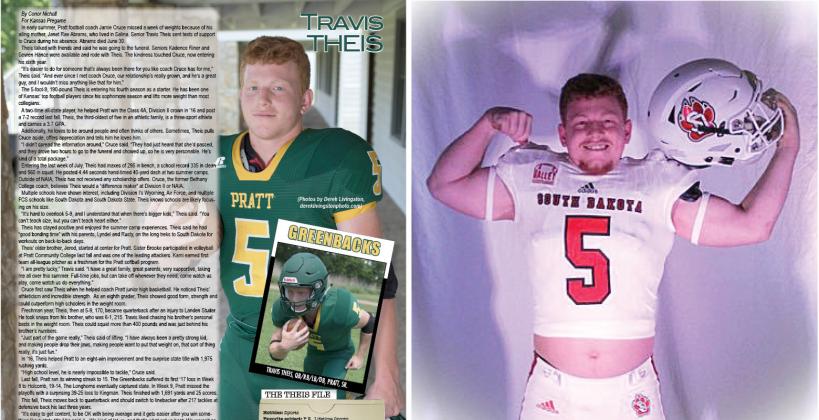 Pratt running back Travis Theis made his commitment to the University of South Dakota official February 6th. (File Photos) Pratt running back Travis Theis made his commitment to the University of South Dakota official February 6th. (File Photos)