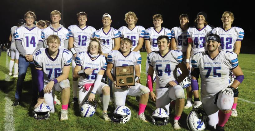 The Nemaha Central seniors finished their school's final run in the Big 7 League in style with a dominant 30-0 win over previously top-ranked Sabetha securing league and district championships and their seventh shutout of the season in the process. The Thunder look like they're headed for a return trip to the 2A title game in November. (Photo: Dari Hilbert)