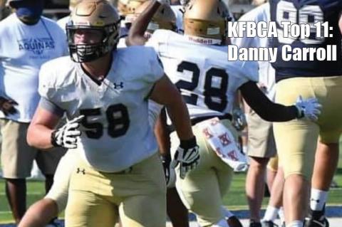 KFBCA Top 11: St. Thomas Aquinas lineman Danny Carroll, #58 (Photo: Aquinas Football)