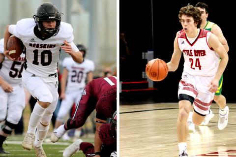 8-Man I Top 8: Jayden Garrison (Photos: L-Everett Royer, KSportsImages.com; R-Erin Wohletz)