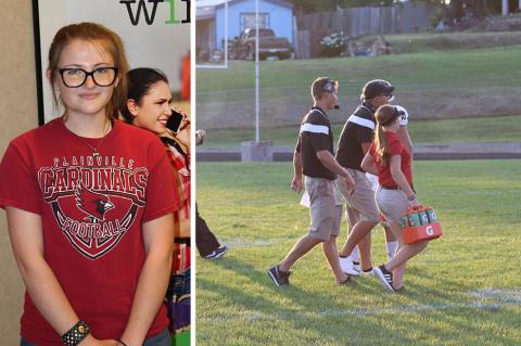 Plainville senior Heidi Jones reflects on the loss of her senior year in this column for Kansas Pregame. (Left photo: John Baetz; Right photo: Kaiden Van Schuyver)