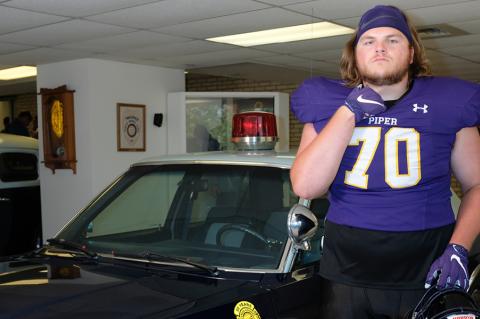 (Photo, by Joey Bahr, from the Kansas Pregame cover shoot at the Kansas Highway Patrol Training Academy in Salina in May, 2022)