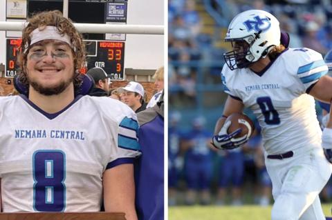 KFBCA Top 11: Cooper Hajek (Left photo Hajek's Twitter; Right photo by Dari Hilbert)