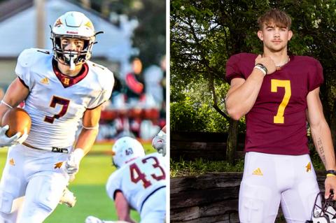KFBCA Top 11: Jaren Kanak (Left photo by Kim Reel, right photo by Julie Kuhlmann)
