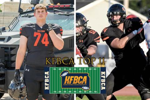 KFBCA Top 11: Drayton Knoll, Holcomb (Left photo by Heather Kindall Photography; Right photo by Brad Nadig, Garden City Telegram)