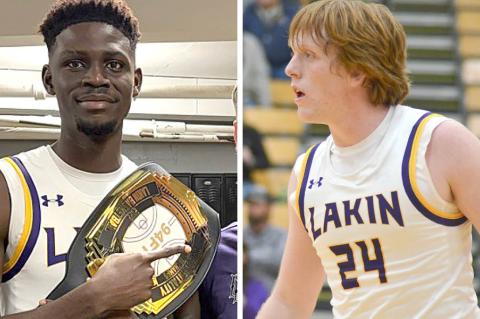 Nico Doume and Colter Oldham are just two of the reasons Lakin is gunning for a trip to the state tournament come March. (Doume photo submitted; Oldham photo by Caroline Lea)