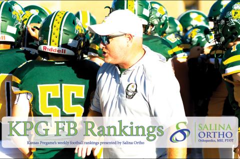 Coach Brent Hoelting has his Pratt Greenbacks 4-0 behind great defense, tough offensive line play and standout performances from Taye Wilson and Owen Schmidt. The schedule gets tough over the final four weeks starting with Wichita Collegiate this week. (Photo: Joey Bahr Photography)