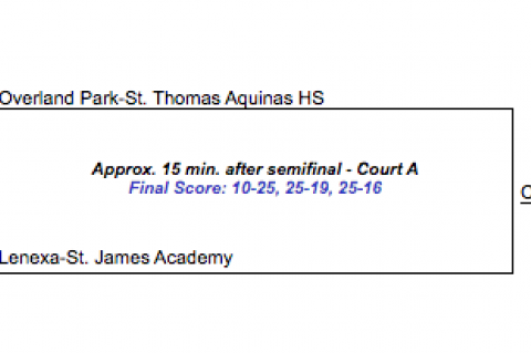 St. Thomas Aquinas won the Class 5A State Championship in three sets over St. James Academy on Saturday. 