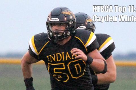 KFBCA Top 11: Andale lineman Cayden Winter, #50 (Photo by Lance Reid)