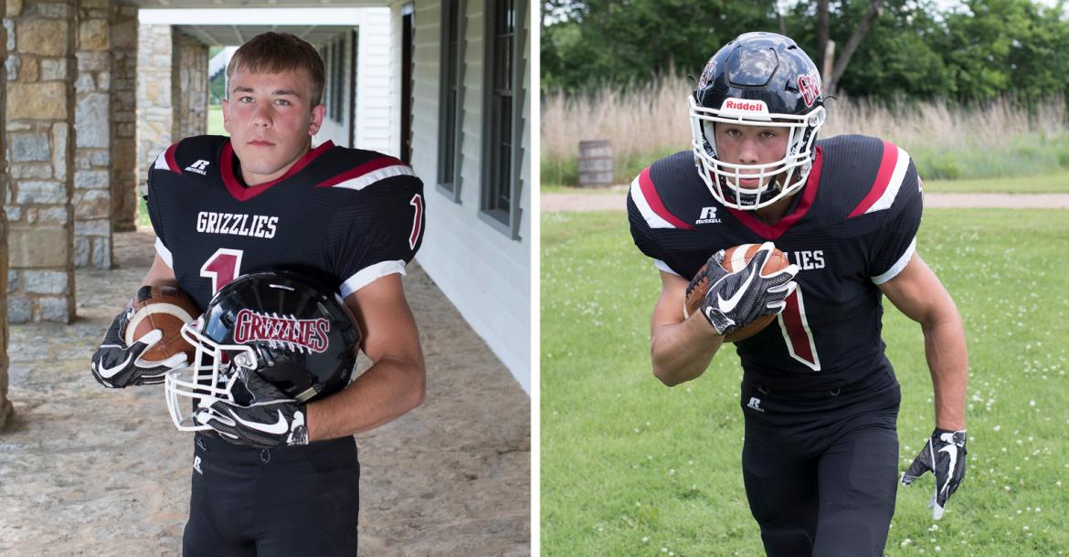 Rock Hills senior Zane Colson enjoyed a brilliant career as a running back for the Grizzlies and he is also one of the top wrestlers in 3-2-1A. (Photos by Derek Livingston)